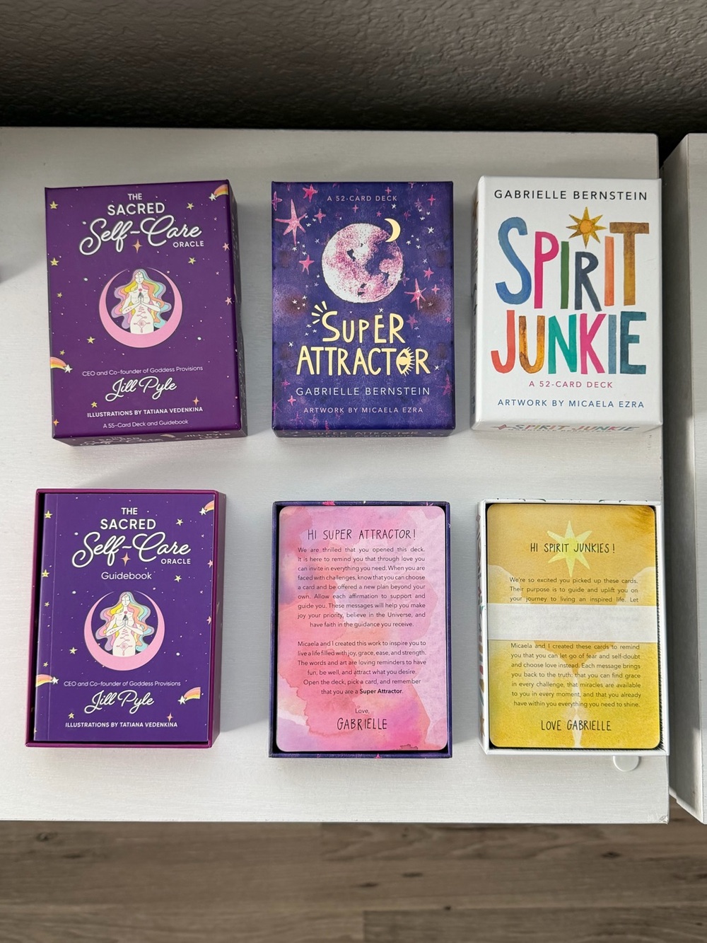 Gabrielle Bernstein Spirit Junkie & Super Attractor Card Deck Bundle